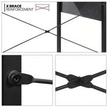 Tiger Stripes Wooden Office Computer Desk Workstation With Storage Bag - Stylish Writing Table For Enhanced Productivity