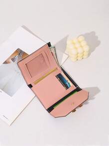 1pc Women's Colorful Printed Short Wallet Coin Purse Card Case Suitable For Daily Use And Gatherings Ideal Mother's Day Gift For Women Wallet Mini Wallet Purse Wallet Small Wallet Cute Wallet Bow Bag