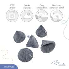 BAMI Conitos protectores (5 piezas) - Gris - Ver 5