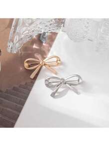 1 Stück elegante Schleife Brosche, funkelnde Legierung Dekoration, einfache Anstecknadel Brosche, hochwertige Damen Brustblume Clip - perfektes Valentinstags Geschenk Kleider Accessoire Anstecknadel für Kleidung, Tasche, Charm, Schule, Büro Accessoires, Hemden, Jacken, Schmuck, Weihnachten, Halloween Kleidung, witzige, süße Lehrer Geschenke, Halloween Accessoires, Lehrertag