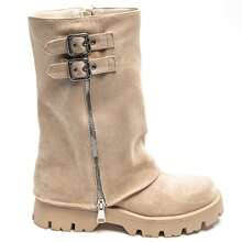 Bình nước cao, tay cầm mềm, có khóa kéo và khóa cài trang trí, đáy chắc chắn có rãnh. - Màu be/7656A-1 - Xem 3