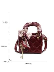 Dedoo Niche High-End Dai Fei Handbag 2024 New Mini Fashion Diamond Plaid Handbag, Shoulder Messenger Bag, Christmas Gift, Travel Party Travel Essential.