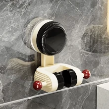 1 pieza Soporte ajustable para cabezal de ducha con ventosa, estantería de ducha sin perforación para el baño, soporte de ducha montado en la pared, base fija universal para cabezal de ducha, accesorios de baño, nuevos productos de otoño, regalo del Día de San Valentín