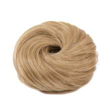 Messy Bun Hair Piece Curly Hair Bun Extensions With Straight Tails Hair Scrunchies Ponytail Hairpieces For Women