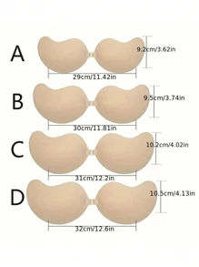 1 Pair Invisible Strapless Bra , Self-Adhesive Backless Reusable Push Up Nipple Covers, Women's Lingerie & Underwear Accessories