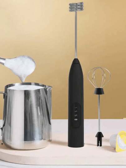 Espumador electrico, Agitador electrica recargable por USB, Batidora de mano