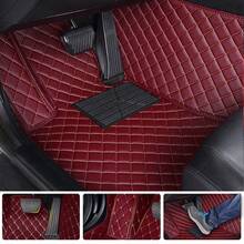 Vonzasi Car Floor Mats For Chevrolet For Camaro With Bridge 2010-2015,Full Coverage All Weather Non-Slip Premium Leather,Red Wine - Burgundy - View 6