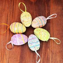 Easter Eggs Decoration, Easter Bunny Decor, Farm Easter Decorations, Shiny Rural Carrots & Eggs Ornaments