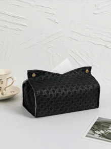 1 peça/3 peças Conjunto de Suporte para Toalha de Rosto com Padrão Tecido Sólido e Relevo, Suporte de Tecido Composto Espesso para Mesa de Escritório, Sala de Jantar, Bar, Sala de Estar ou Quarto - Multicolorido - Visão 5