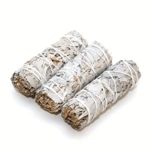 1/3 piezas Barras aromáticas de salvia para limpieza, barras de salvia blanca para limpieza, barras de salvia blanca para sahumerios, regalos de meditación para cumpleaños y graduación
