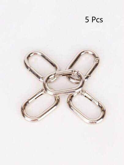 金属製オーバル型スプリングバックル 開閉可能 キーチェーン バックフック ドッグチェーンバックルアクセサリー