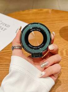 1 pieza Soporte de teléfono inalámbrico de carga magnética plegable y con adhesivo, con diseño minimalista y brillante, compatible con iPhone 11 12 13 14 15 Pro Max, S24 S23 S22 S21 Ultra, iPhone y teléfonos Android, ideal como regalo de cumpleaños para familia y amigos, incluye anillo para los dedos y accesorios para teléfono