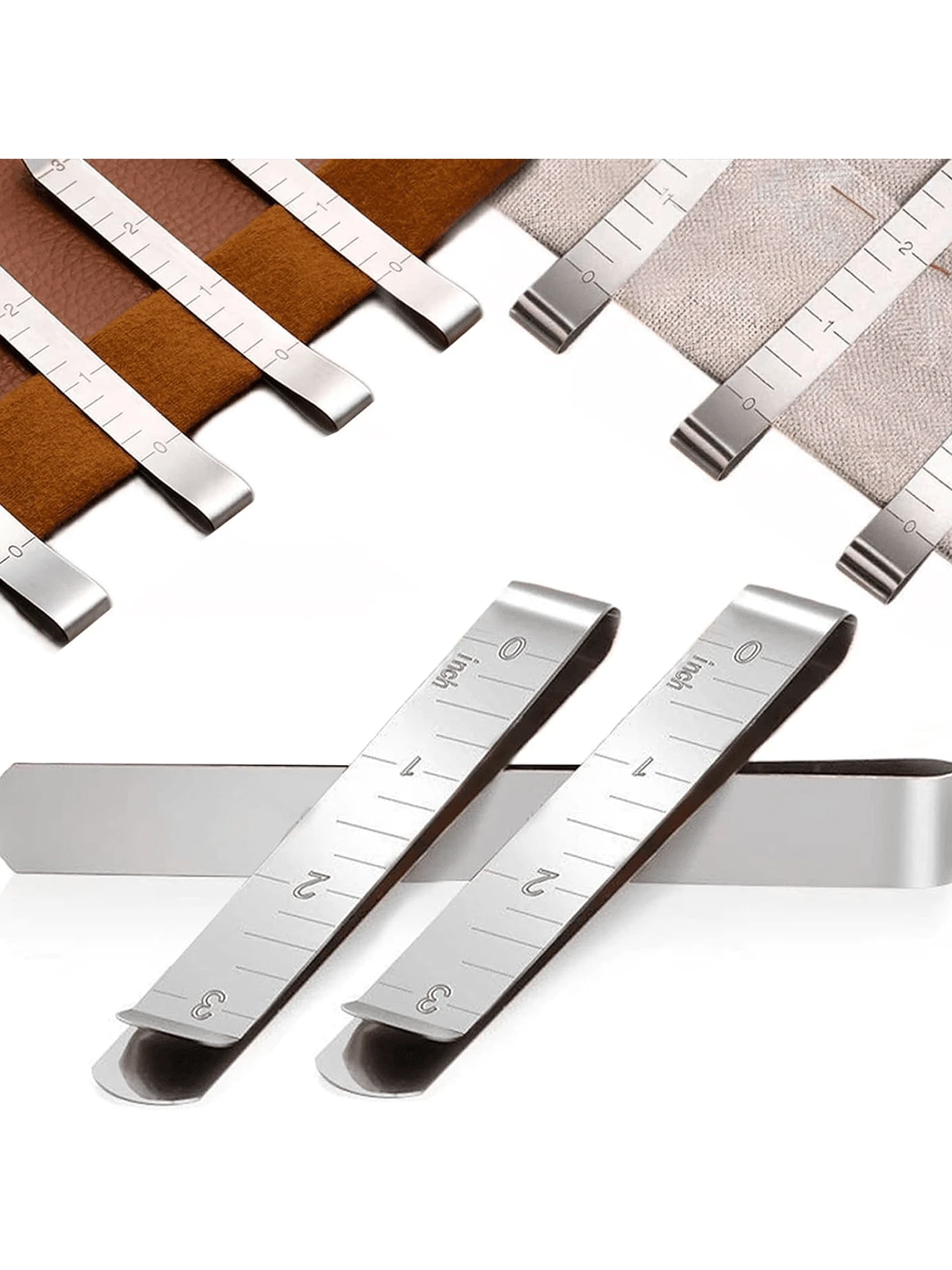 5/10/20pcs Sewing Clips, Stainless Steel Fixation Ruler Sewing Accessories, For Fabric Clips, Pins And Markers (Assorted Style)