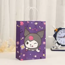 Sanrio Sanrio Hello Kitty And Friends Party Gift Bag - Cute Cartoon Paper Gift And Candy Tote Bag For Birthday Decoration And Storage.