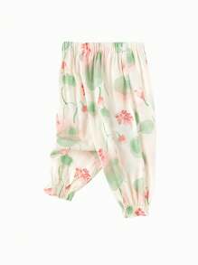 Balabala Pantalones repelentes de mosquitos para niña joven, pantalones ligeros para dormir de verano 2025