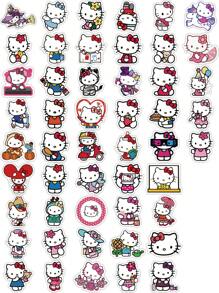 Sanrio 50/100pcs Sanrio Hello Kitty Cute Cartoon Waterpoof Stickers