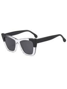 1pc Women's Fashion Fashion Glasses, 2025 New Oversized Cat Eye Frame, Suitable For Summer Beach, Campfires, Parties, Vintage & , Lightweight Luxury, For Sunning, Fishing, Driving, Cycling, Travel, Fashion Outfit, Stage Performance