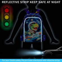 3pcs Dinosaur Backpack Set, 16 Inch Kids Backpack With Lunch Box, Preschool Toddler Backpack, Suitable For Elementary School Students - 16UV Backpack - View 5