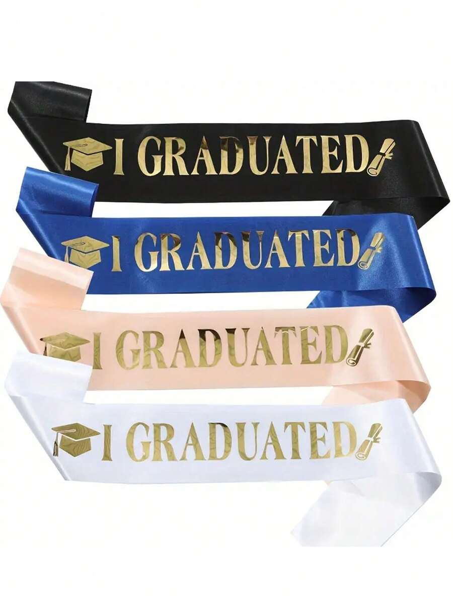 1 pezzo Fascia per laurea, nastro cerimoniale, nastro "Sono laureato", cintura da cerimonia di laurea, nastro di raso per cerimonia di laurea, decorazione per festa di laurea, accessorio per photobooth