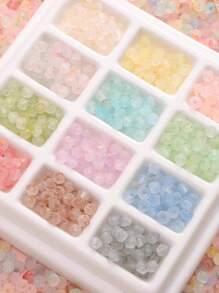 705 piezas/50g Cuentas de arroz de cristal facetado y escarchado en color dorado para hacer joyería, pulseras, collares, decoración de ropa y manualidades DIY