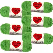 6 novelos de 300g de fio acrílico de 8 fios, adequados para projetos de crochê DIY, como cachecóis, chapéus, bonecas, sapatos e outros artesanatos, bons para iniciantes