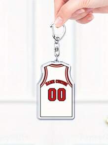 1pc Custom Name And Number Sports Keychain - Personalized Basketball Jersey Acrylic Keychain - Gift For Basketball Player - Memorable Unique Gift For Anniversary, Birthday And Wedding, Personalized Photo Keychain , Ideal For Christmas And Valentine's Day,House Warming Gifts, Mother's Day Gift, Father's Day Gift, Gift For Mom/Dad, Gift For Him/Boyfriend/Husband, Gift For Her/Girlfriend/Wife,Children's Gifts,School Supplies,Back To School,School Gift,For Office,For School,For Classroom,For Teacher Gifts,For University,For Colleague,For Dorm Rooms,For Teacher,For Boys And Girls,For Teenagers,Junior High School Students,Middle School Students,High School Senior High School Students,College Students,University Students,Freshman,Sophomore,Underclassmen - Basketball Jersey D Keychain - View 10