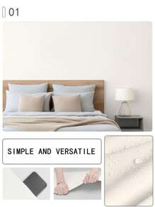 1 Roll Of Matte Multi-Color Tear-Off And Pastable Wallpaper, Self-Adhesive Thickened Waterproof Wallpaper For Kitchen Countertops, Cabinets And Wall Decoration Gifts Birthday Graduation Room Decor Home Decor Bathroom Decor Bedroom Decor Room Decoration Stuff Living Room Decor House Decor Home Decor Living Room Wall Paper Stickers Wall Stickers Wall Sticker