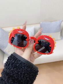 2 副儿童可爱卡通恐龙眼镜 - 适合日常生活和派对休闲配饰 - 彩色 - 查看 3