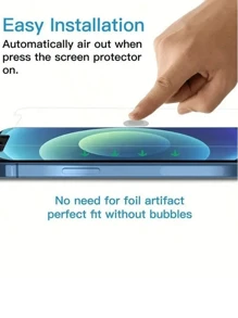 5 Stücke gehärtete Glas Bildschirmschutzfolien kompatibel mit Apple 11, 12, 13 Mini, 14, Pro, XS Max, X, XR, 6, 6S, 7, 8 Plus, SE2, SE3, 15, 16 Pro Max