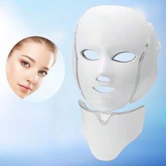 7-Color LED Skin Care Face Mask, USB Rechargeable, Adjustable Strap Design For Secure Fit, Suitable For All Skin Types, Great Gift For Women, Birthday, Holiday, Comes In Elegant Packaging