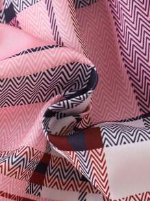 Baby Girl Sweet Bowknot Plaid Printed Suspender Style Cap Sleeve Dress, Spring/Summer