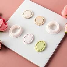 1pc Wavy Edge Geometric Pattern Soft Clay Earring Mold, Simple Shape Jewelry Pendant Polymer Clay Cutting Mold, DIY Craft Tool - White - View 6