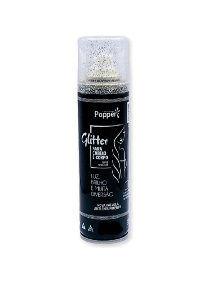 Glitter Spray For Hair And Body 150ml Hairstyle Carnival Party - Bạc - Xem 1
