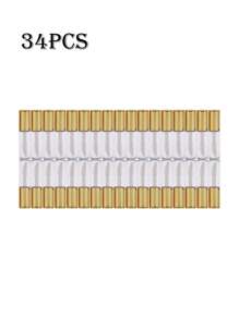 10/34/170 包 1.2毫升空唇彩管 - 可重复灌装的迷你样品试管瓶，适用于DIY唇彩、润唇膏、护肤品和精油，防漏便携容器带刷子（透明/金色/银色/黑色/玫瑰金） - 彩色 - 查看 15