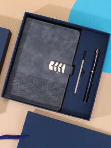 Set regalo aziendale semplice e di stile composto da 3 pezzi, con copertina in pelle PU e ricarica della penna rimovibile, adatto per uomini d'affari, studenti, lavoratori creativi. Quaderno da ornamento, riutilizzabile, multifunzionale, moderno, colorato, carino, vintage, per lavoratori, clienti, per affari/lavoro/ufficio, per la scuola, per il ritorno a scuola, per le forniture scolastiche, per l'università, per i colleghi, per le camere da letto, per gli insegnanti, per ragazzi e ragazze, per adolescenti, studenti di scuola media, di scuola superiore, universitari, matricole, studenti del secondo anno, studenti più giovani