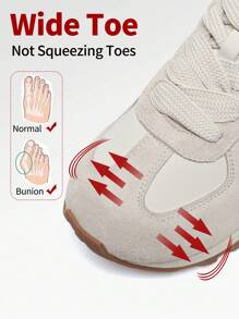 somiliss 1 Pair Women's Casual Sneakers, Lace-Up Front, Leather Upper, Lightweight & Comfortable, Classic Retro Low-Top Outdoor Walking Shoes, Suitable For Yoga, Fitness, Jogging, All Season, Apricot Color - Apricot - View 5