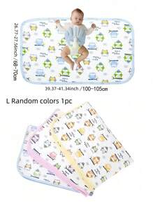 Washable And Reusable Incontinence Bed Pad - Waterproof Bedding And Mattress Protector For Children, Adults And Elderly - Leak And Stain Prevention / Random Colors (Assorted)