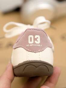 1 Pair Kids' Fashion Patchwork Soft Bottom Non-Slip Sports Shoes, 2025 New Model, Toddlers' Shoes, Suitable For Spring/Autumn