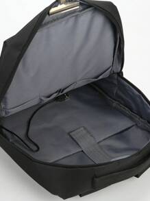 Men's Casual Large Capacity Backpack, Lightweight Travel Computer Bag Laptop Bag Gift - Black - View 7