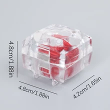 Boîte à bague rose éternelle en 9 couleurs | Bijou de fleur préservée, cadeau pour les mariages, la Saint-Valentin et les souvenirs de mariée (boîte-cadeau de luxe), plantes artificielles