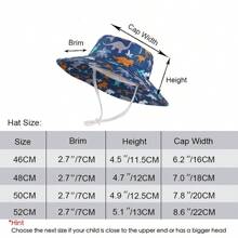 Sombrero de playa para bebé, protección solar, lindo sombrero de ala ancha para verano para bebé, sombrero de pescador para niño, sombreros de sol para niña