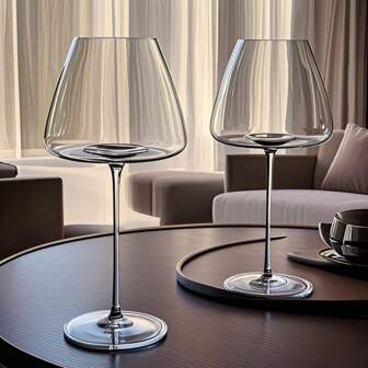 Set van helder, loodvrij, rood wijnglas van kristal, geschikt voor bruiloften, verjaardagen en jubilea. 8oz/20oz/24oz, cadeau voor vader.