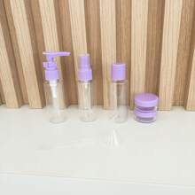 8 Piece Travel Bottle Kit For Easy Carrying Of Cosmetics At Home And On The Go - Roxo ou rosa aleatório - 查看 4
