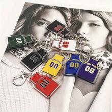 1pc Custom Name And Number Sports Keychain - Personalized Basketball Jersey Acrylic Keychain - Gift For Basketball Player - Memorable Unique Gift For Anniversary, Birthday And Wedding, Personalized Photo Keychain , Ideal For Christmas And Valentine's Day,House Warming Gifts, Mother's Day Gift, Father's Day Gift, Gift For Mom/Dad, Gift For Him/Boyfriend/Husband, Gift For Her/Girlfriend/Wife,Children's Gifts,School Supplies,Back To School,School Gift,For Office,For School,For Classroom,For Teacher Gifts,For University,For Colleague,For Dorm Rooms,For Teacher,For Boys And Girls,For Teenagers,Junior High School Students,Middle School Students,High School Senior High School Students,College Students,University Students,Freshman,Sophomore,Underclassmen - Basketball Jersey D Keychain - View 4