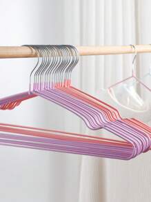 Bộ 10 móc treo quần áo chống trượt cho người lớn, giá treo quần áo ký túc xá, giá treo quần áo, móc treo quần áo khô và ướt, giá treo áo khoác, giá treo vải, giá treo quần áo, kệ, tủ quần áo, giá lưu trữ bằng kim loại, kệ lưu trữ - Nhiều màu - Xem 3