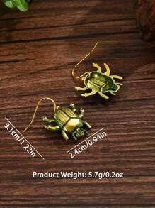 1 Pair Fashionable Creative Vintage Bohemian Style Earrings, Suitable For Women Daily Wear
