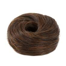 Messy Bun Hair Piece Curly Hair Bun Extensions With Straight Tails Hair Scrunchies Ponytail Hairpieces For Women