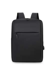 Men's Casual Large Capacity Backpack, Lightweight Travel Computer Bag Laptop Bag Gift - Black - View 3