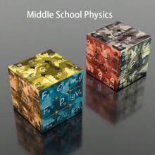 3x3x3 Element kreatywny, układanka z okresową tablicą pierwiastków, może pobudzać zainteresowanie nauką, rozwijać myślenie przestrzenne, nadaje się również jako zabawka łagodząca stres dla nastolatków, prezent urodzinowy lub wypełniacz prezentów