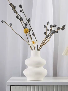 Modern Dried Flower Vase, Round Pampas Vase, Boho Home Decor For Centerpiece Wedding Dinner Table Party Living Room Office Bedroom, Housewarming Gift Modern Vase For Dining Room, Living Room, Wedding Dinner Table, Home Decorations Vase, Round Vases, Boho Vase For Decor Gifts Birthday Graduation